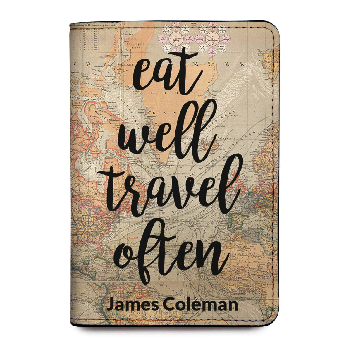 Personalized Passport Holder - Custom Vegan Leather RFID Passport Cover