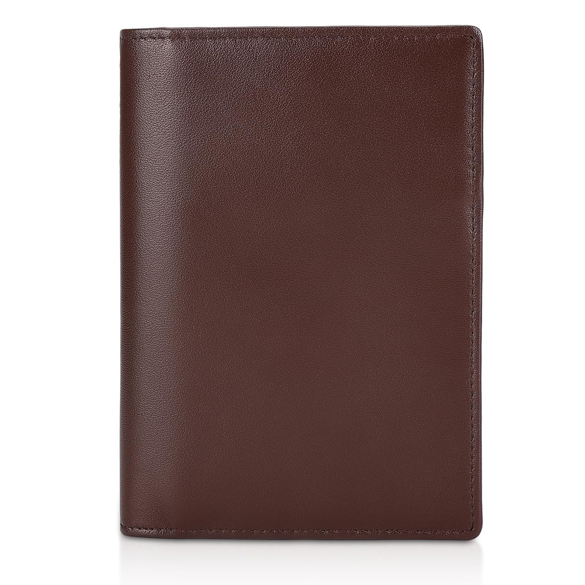 Polare Slim RFID Blocking Leather Passport Holder Travel Bifold Wallet For Men
