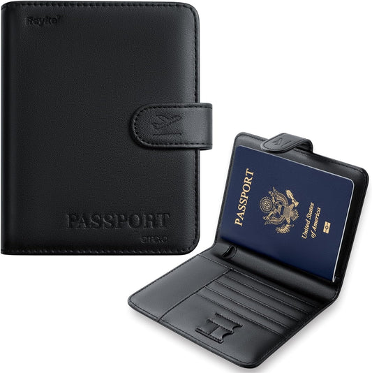 Reyke Passport Holder With Tracker, Works With Apple Find My, RFID Cover