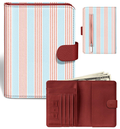 Slohif Passport Holder Cover Wallet Case for Travel Women - Leather RFID Blocking Passport Book Multiple Personalized Organizer Slim Portable Carrier Card Slots Protector Sleeve Stamp