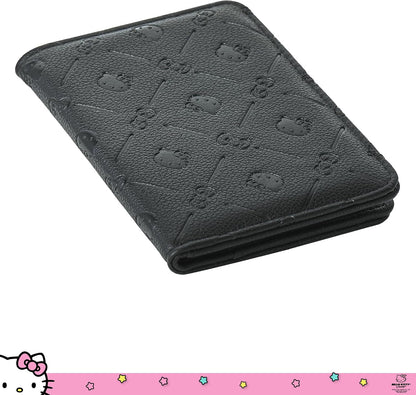 Hello Kitty Passport Holder for Travel Official License, Black Passport