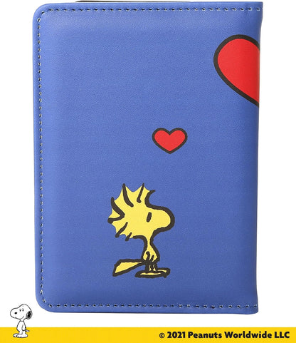 Peanuts Woodstock and Snoopy Passport Cover Official License (Blue)