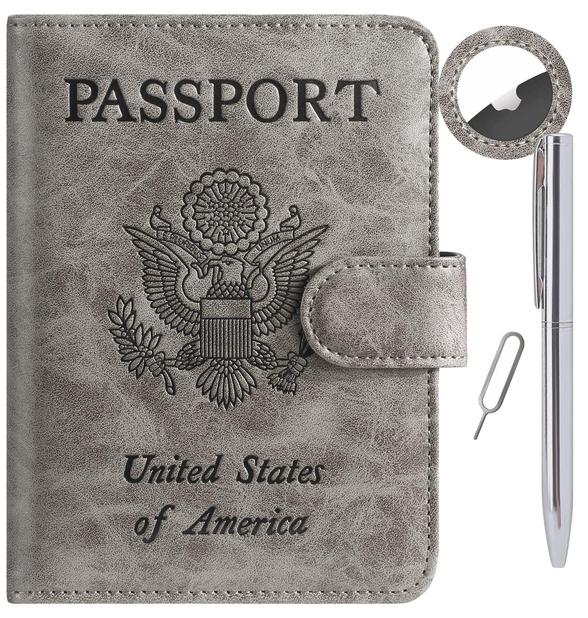 Passport Holder Cover Wallet RFID Blocking, Travel Essentials