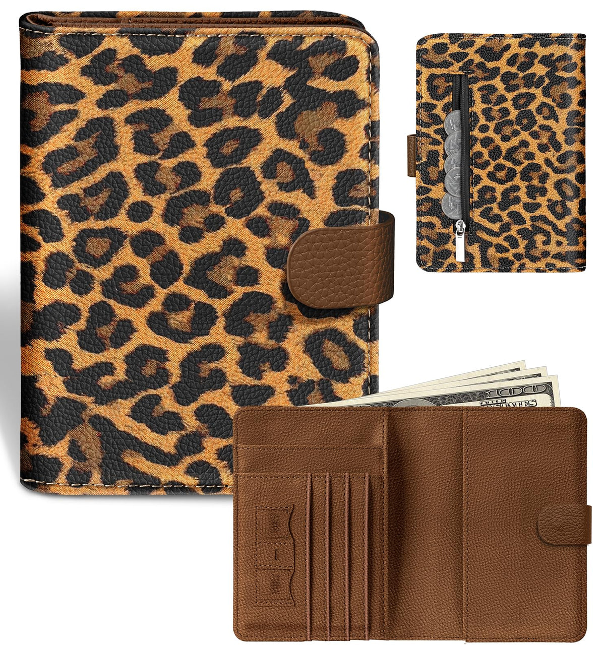 Slohif Passport Holder Cover Wallet Case for Travel Women - Leather RFID Blocking Passport Book Multiple Personalized Organizer Slim Portable Carrier Card Slots Protector Sleeve Stamp