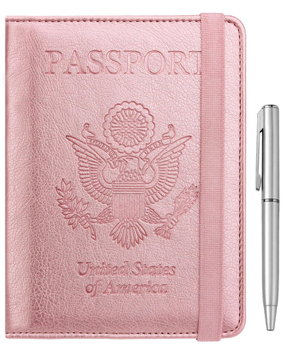 WALNEW Passport Holder for Travel, RFID Passport Wallet, Travel Essentials