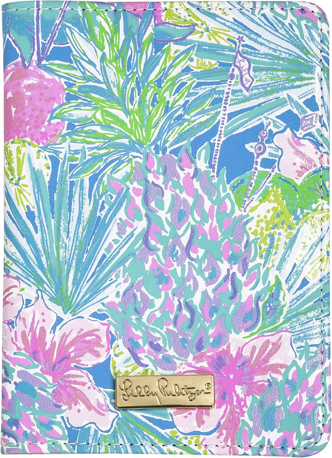 Lilly Pulitzer Leatherette Passport Holder, Swizzle In