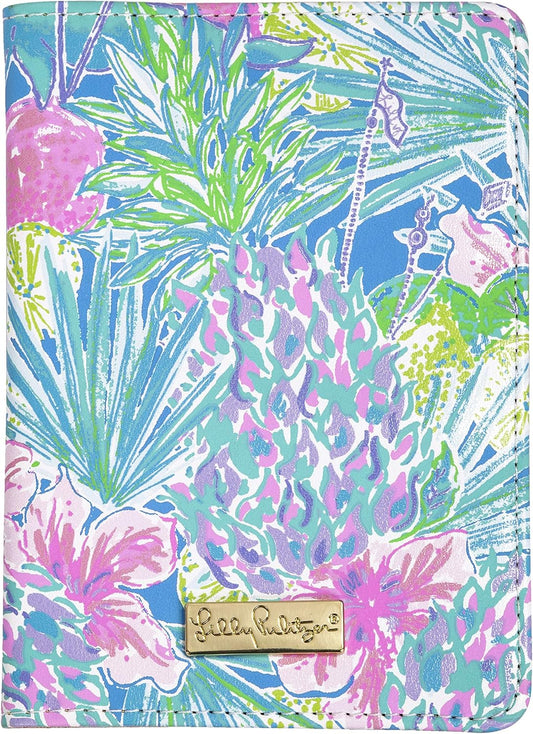 Lilly Pulitzer Leatherette Passport Holder, Swizzle In