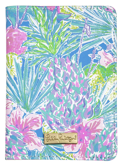 Lilly Pulitzer Leatherette Passport Holder, Swizzle In