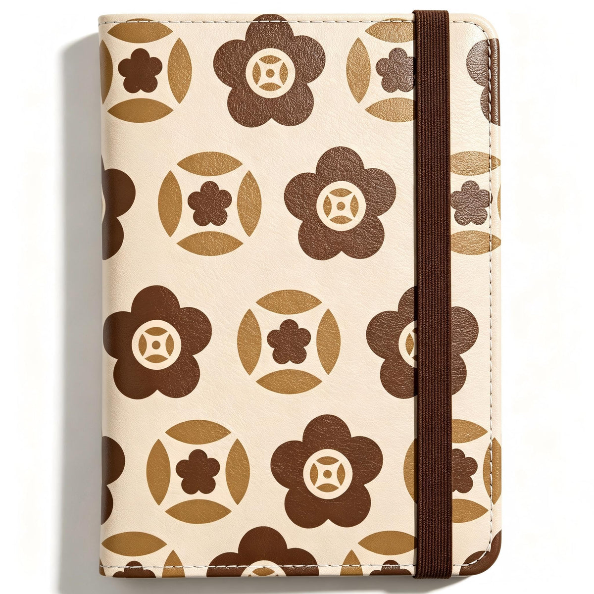 Passport Holder Featuring Delicate Pink and White Blooms PU Leather Travel Document Wallet Feminine Passport Cover for Women 5.9 x 4.3 Inches