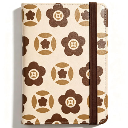 Passport Holder Featuring Delicate Pink and White Blooms PU Leather Travel Document Wallet Feminine Passport Cover for Women 5.9 x 4.3 Inches